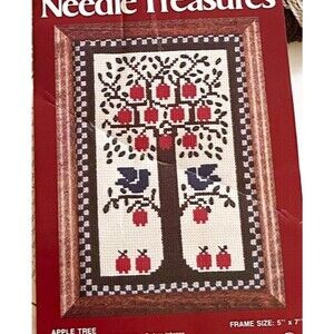 NEEDLE TREASURES Apple Tree Counted Cross Stitch Kit #02702 Rodger Johnson RARE